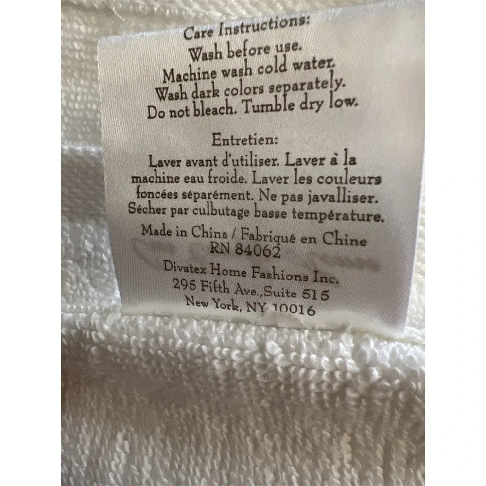 Our Comfy Home White Low Twist Cotton Six-piece Towel Set 100% Cotton